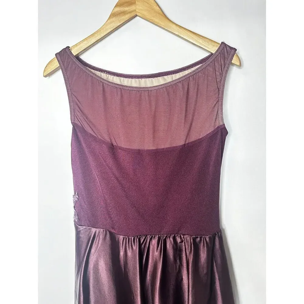 WEISSMAN Youth Dance Burgundy Plum Purple Costume Dress Chasing Cars XSC